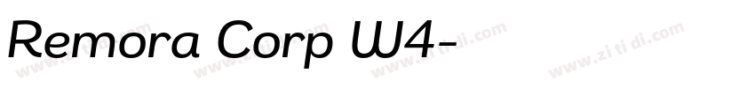 Remora Corp W4字体转换